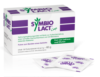SymbioLact® Comp 1 x 30 Btl. - Produktabbildung von vorne mit Beutel- PZN 07493425