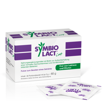 SymbioLact® Comp 1 x 30 Btl. - Produktabbildung von vorne mit Beutel- PZN 07493425