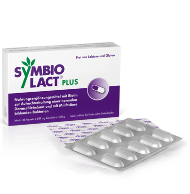 SymbioLact PLUS® 1 x 30 Kpsl. - Produktabbildung von vorne mit Kapsel - PZN 13721149